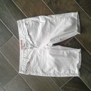 Gap white denim shorts